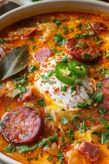 Zupa Kőrhely – węgierska zupa na kaca z kiszoną kapustą