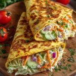 Wrap jajeczny z chrupiącymi warzywami – zdrowy pomysł na śniadanie