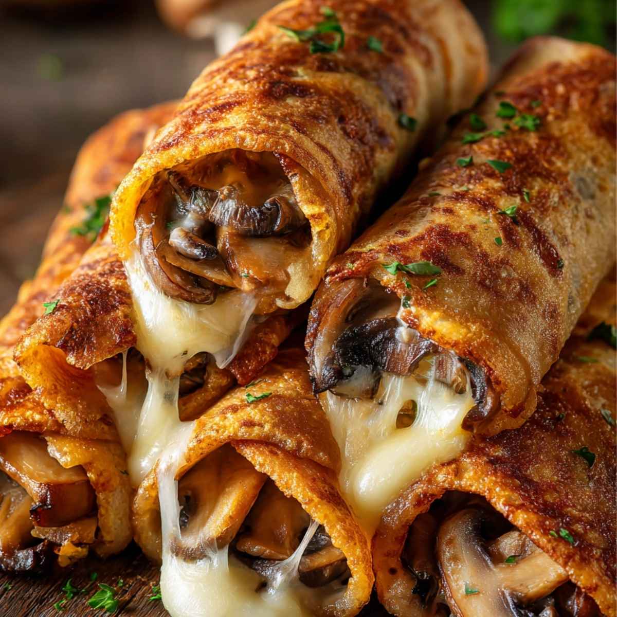 Chrupiące krokiety z tortilli z serem i pieczarkami – szybki hit na kolację 5 Chrupiące krokiety z tortilli z serem i pieczarkami