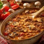 Kremowy kociołek z mięsem mielonym