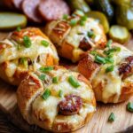 Bułeczki z kiełbasą i serem