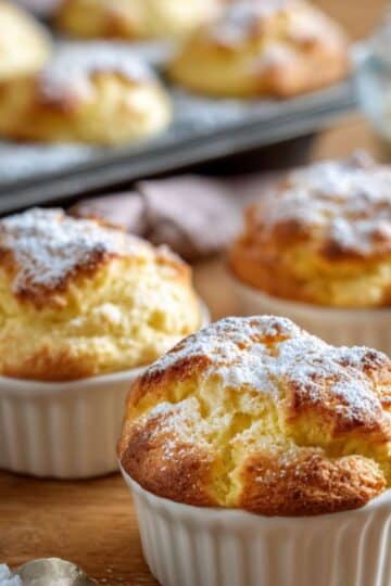 Muffinki twarogowe z budyniem