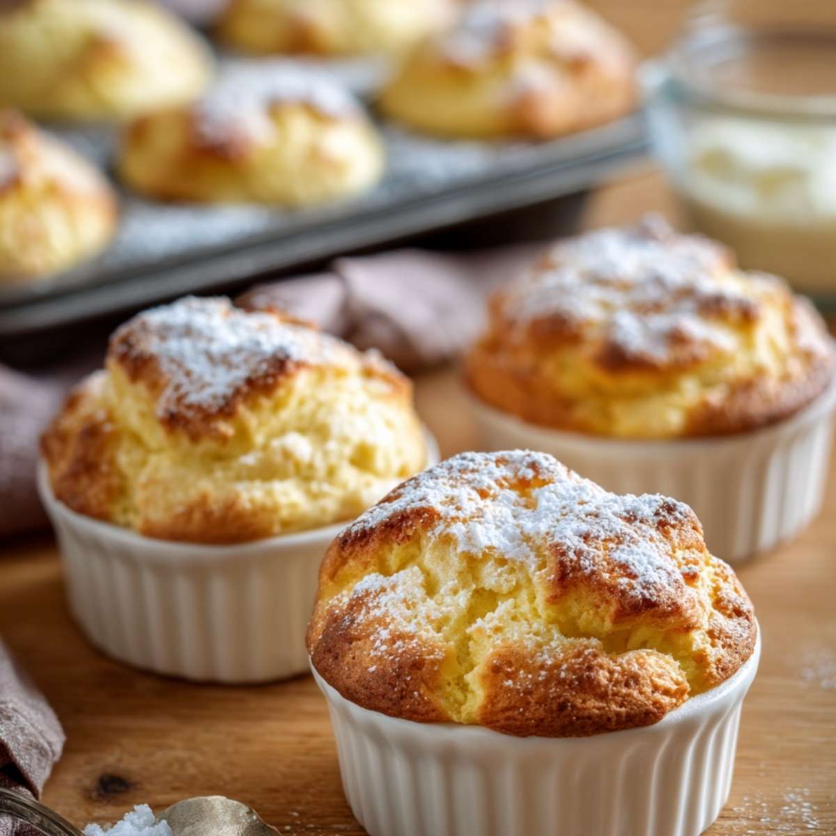 Muffinki twarogowe z budyniem