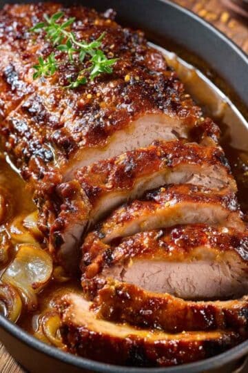 Räuberbraten – soczysta pieczeń wieprzowa w musztardowo‑cebulowym sosie 17 Räuberbraten – soczysta pieczeń wieprzowa w musztardowo‑cebulowym sosie