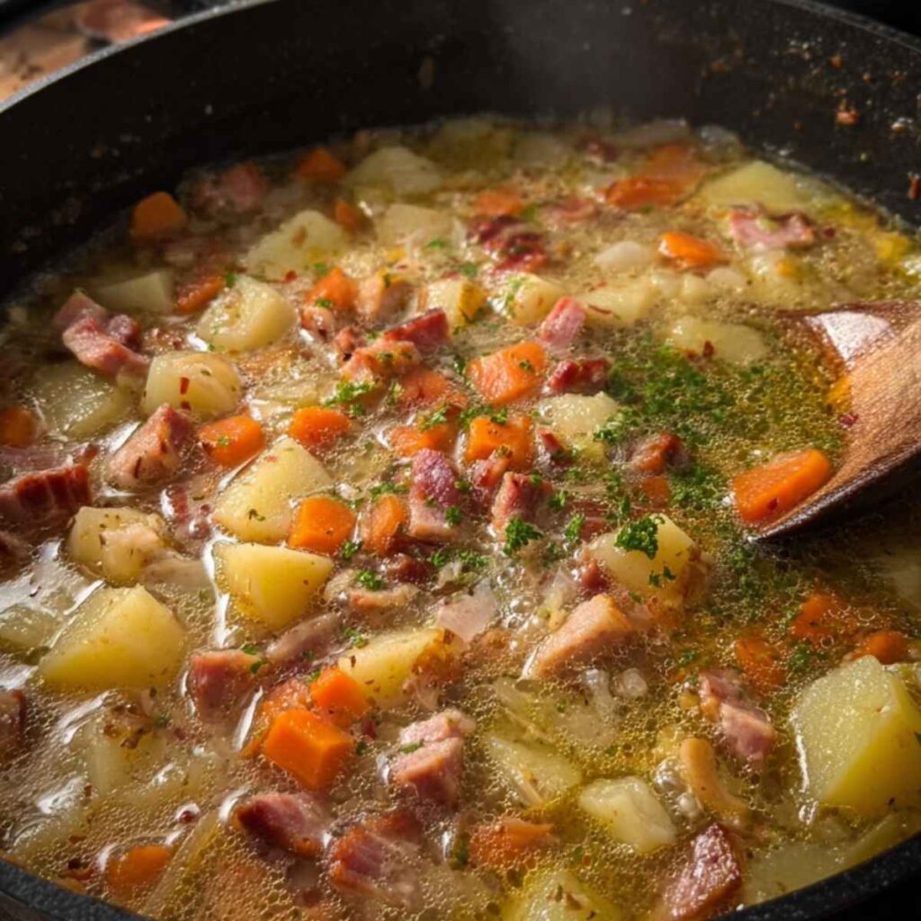 Treściwa zupa ziemniaczana z boczkiem