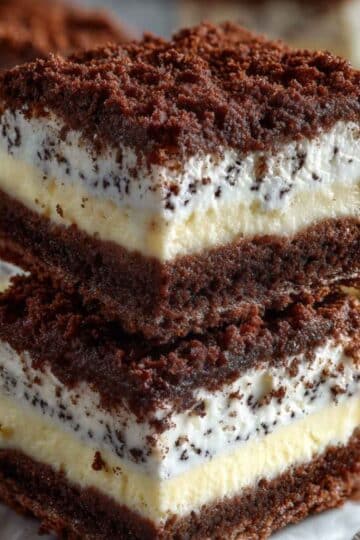 Ciasto czekoladowe z budyniem i kremem – pyszny deser 7 Ciasto czekoladowe z budyniem, kremem i kruszonką
