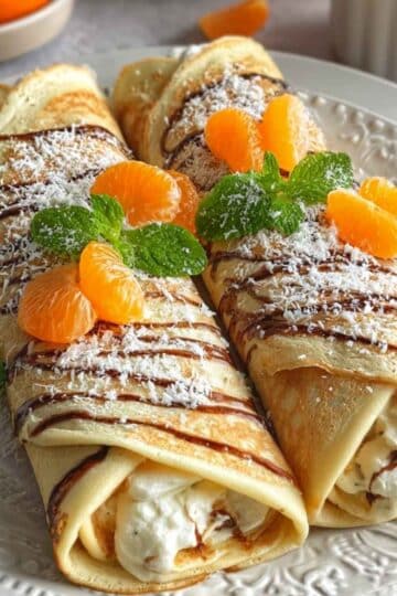 Naleśniki z twarogiem i mandarynkami – lekki i pyszny deser 4 Naleśniki z twarogiem i mandarynkami