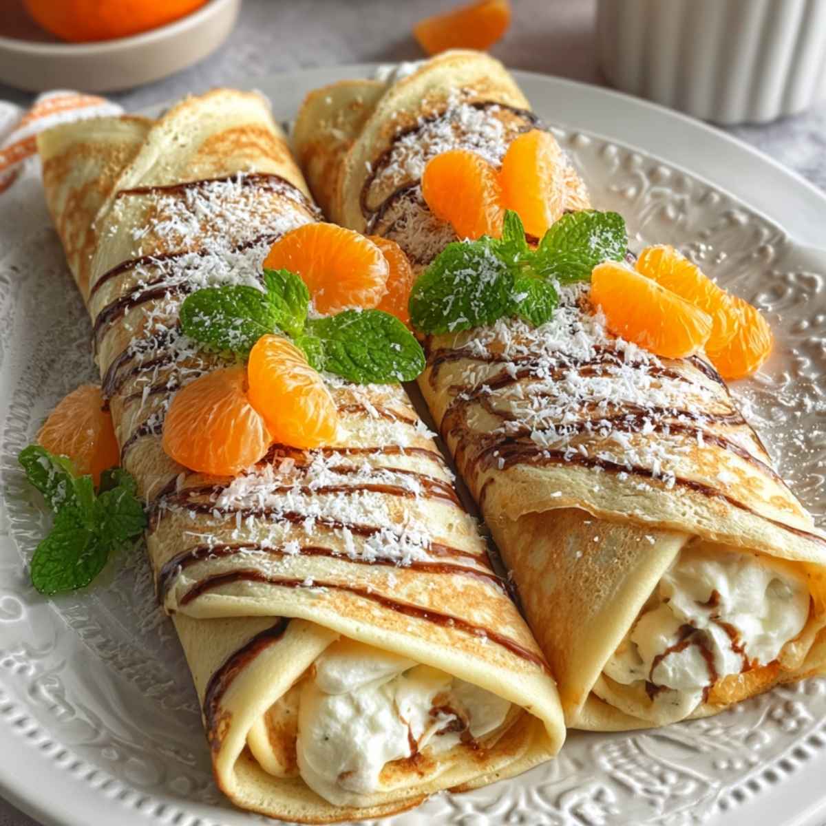 Naleśniki z twarogiem i mandarynkami – lekki i pyszny deser 5 Naleśniki z twarogiem i mandarynkami