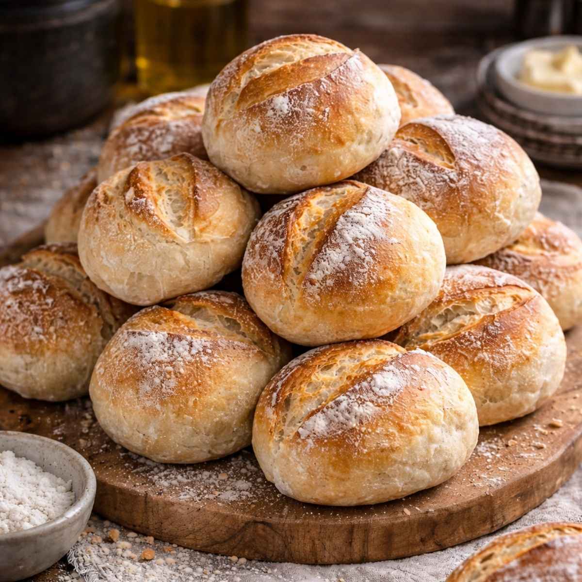 Bułki poznańskie – domowe, chrupiące i pachnące jak z piekarni
