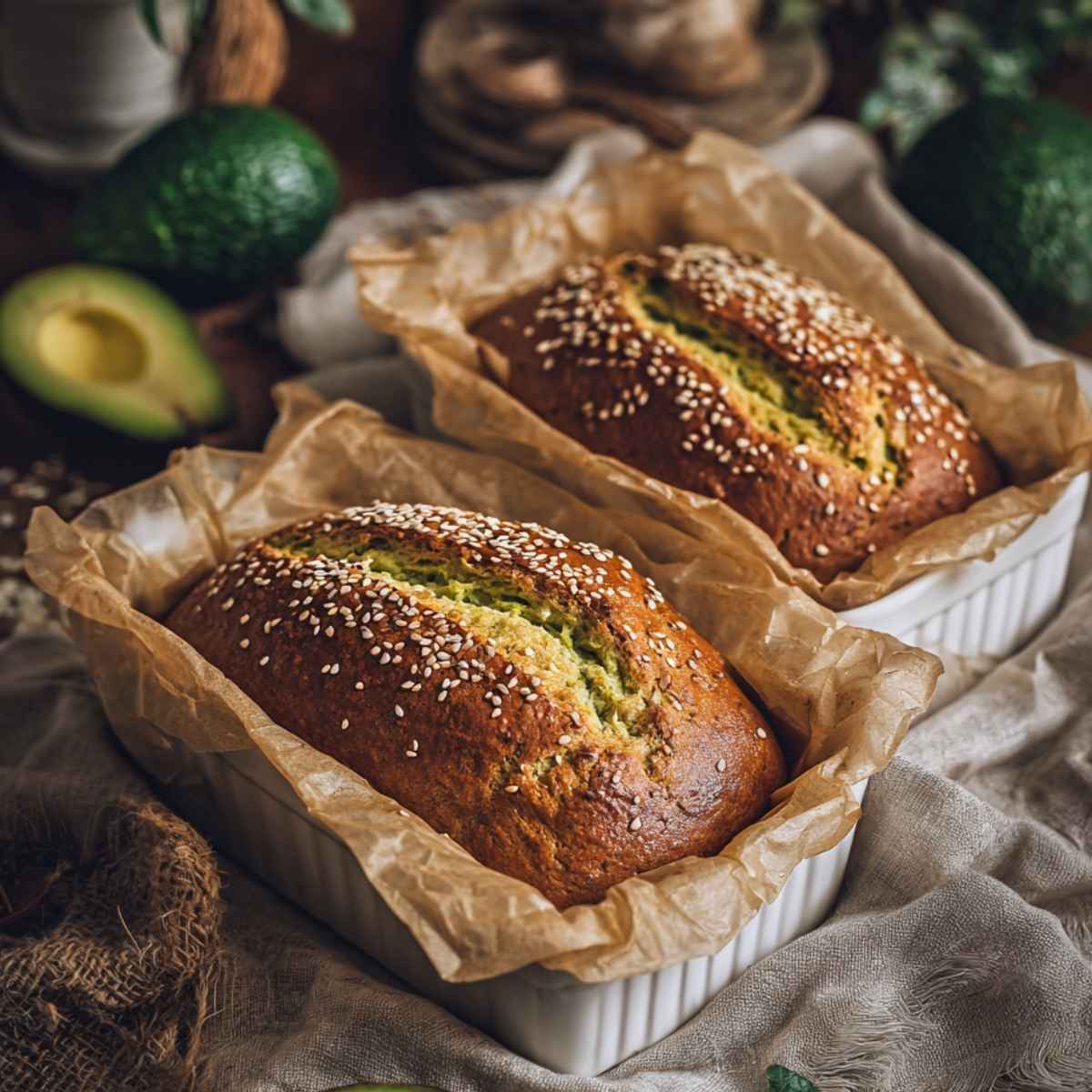 Chlebek z awokado (bez drożdży) – wilgotny, miękki i gotowy w 30 minut