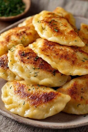 Chrupiące pierogi z patelni (bez gotowania)