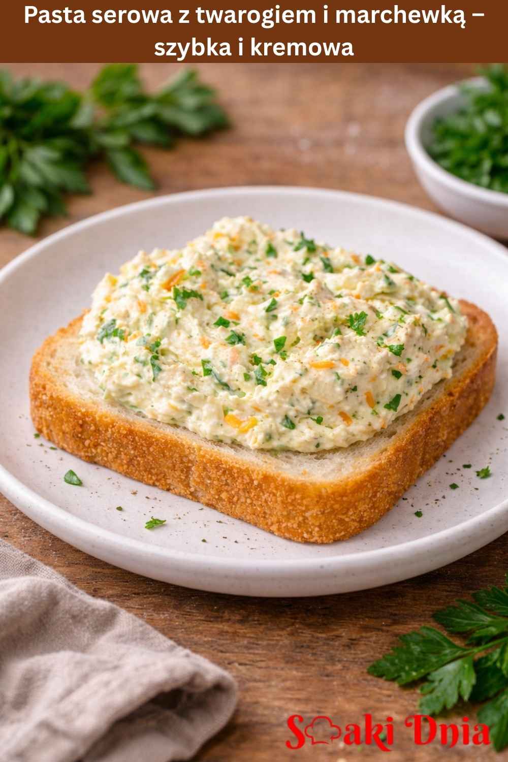 Pasta serowa z twarogiem i marchewką – szybka i kremowa