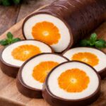 Roladka z mandarynkami w czekoladzie