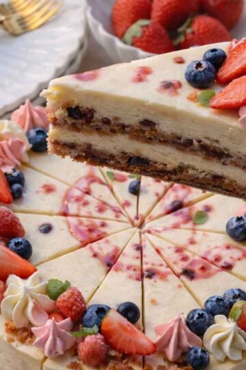 Sernik warstwowy z owocami – kremowy przepis 7 Sernik warstwowy z owocami – kremowy przepis