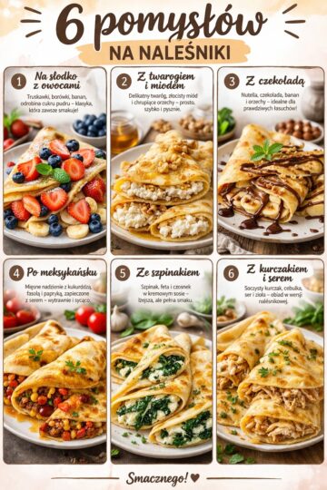Naleśniki – przepis bazowy + 6 pomysłów na nadzienie