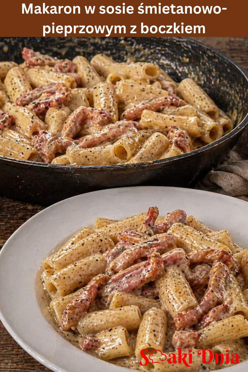 Makaron w sosie śmietanowo pieprzowym – przepis 8 Makaron w sosie śmietanowo pieprzowym – przepis