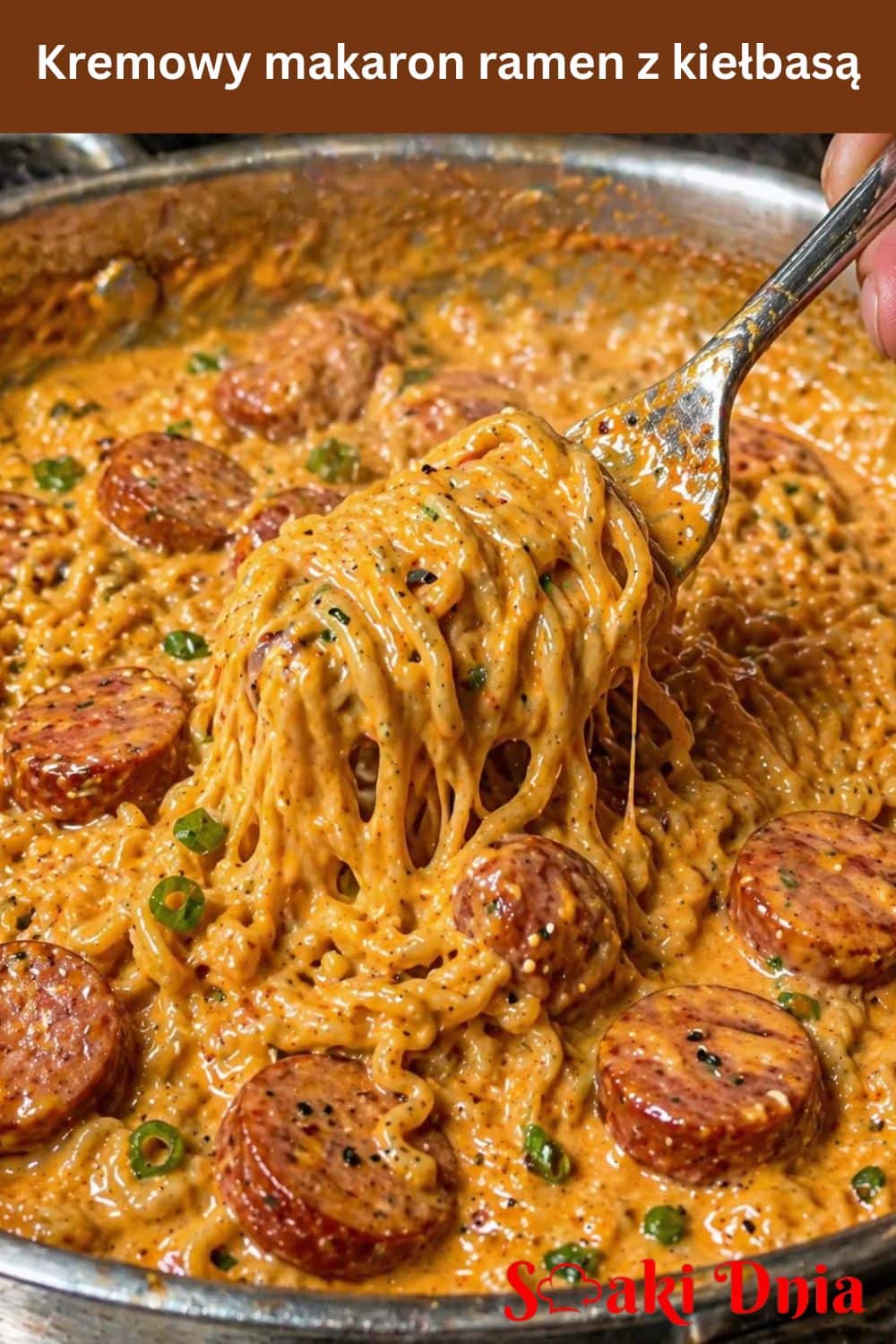 Makaron ramen z kiełbasą – szybki przepis