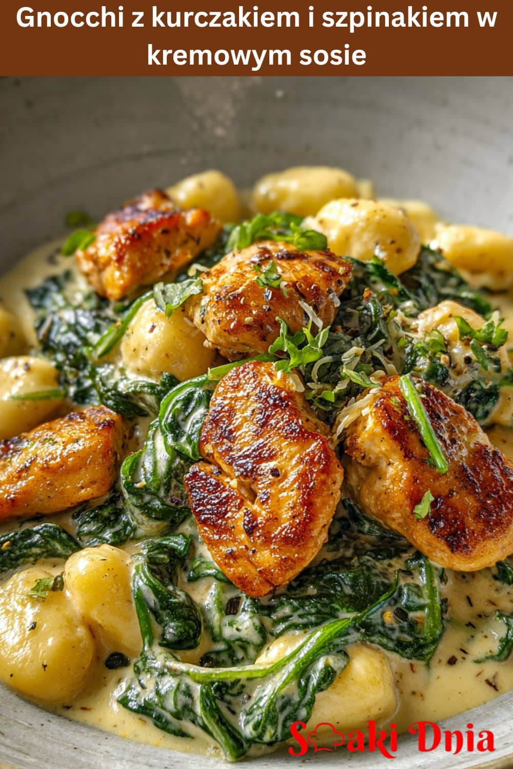 Gnocchi z kurczakiem i szpinakiem – szybki obiad 7 Gnocchi z kurczakiem i szpinakiem – szybki obiad