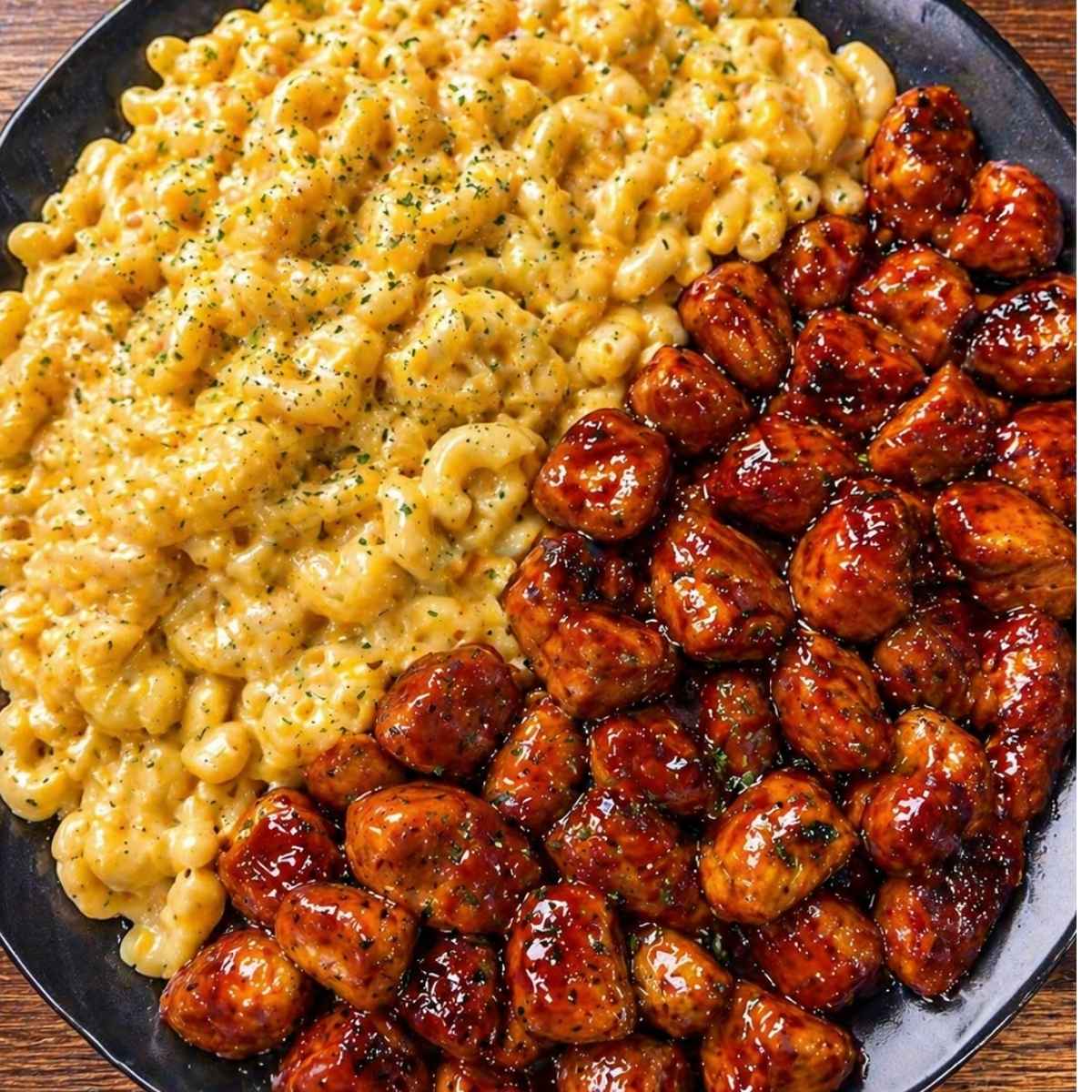Proteinowy mac and cheese – fit przepis 5 Proteinowy mac & cheese + kurczak BBQ (fit wersja)