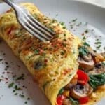 Omlet zawijany z warzywami