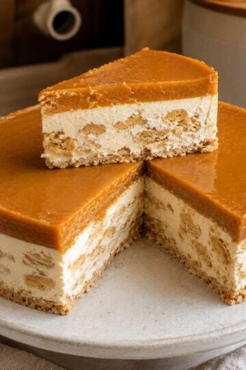 Sernik karmelowy bez pieczenia z ciasteczkami 5 Sernik karmelowy bez pieczenia z ciasteczkami